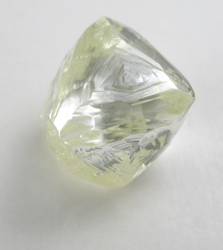 Diamond (2.22 carat cuttable gem-grade yellow octahedral crystal) from Matto Grosso, Brazil