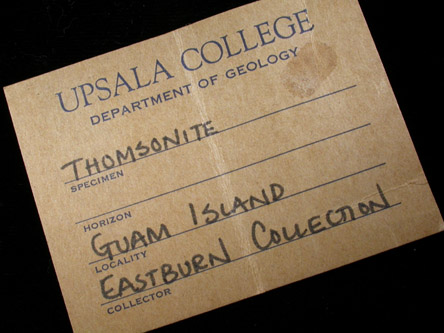 Thomsonite from Guam