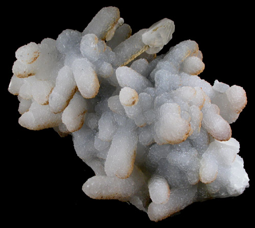 Quartz on Quartz with Calcite from Borieva Reka Mine, Madan District, Rhodope Mountains, Bulgaria