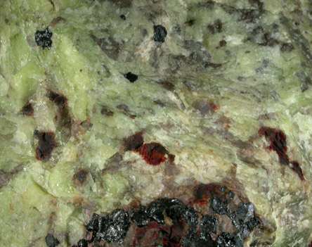 Willemite with Zincite and Franklinite from Franklin Mining District, Sussex County, New Jersey (Type Locality for Zincite and Franklinite)