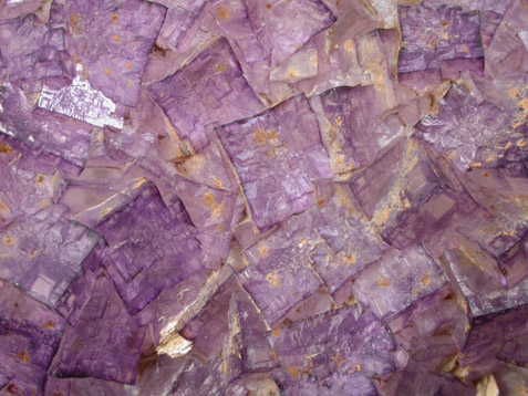 Fluorite over Barite from Caldwell Stone Quarry, Danville, Boyle County, Kentucky