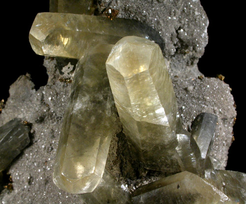 Calcite with Chalcopyrite from Sweetwater Mine, Viburnum Trend, Reynolds County, Missouri