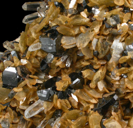 Cassiterite, Siderite, Quartz from Centro Minero Viloco, 5.5 km NE of Araca, Loyza Province, La Paz Department, Bolivia