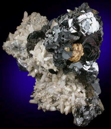 Sphalerite, Quartz, Galena, Siderite from Dalnegorsk, Primorskiy Kray, Russia