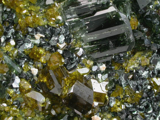 Epidote, Vesuvianite, Grossular, Clinochlore from Nuristan Province, Afghanistan