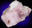 Quartz var. Rose Quartz Crystals with Eosphorite from Lavra da Ilha, Taquaral, Jequitinhonha River, Minas Gerais, Brazil