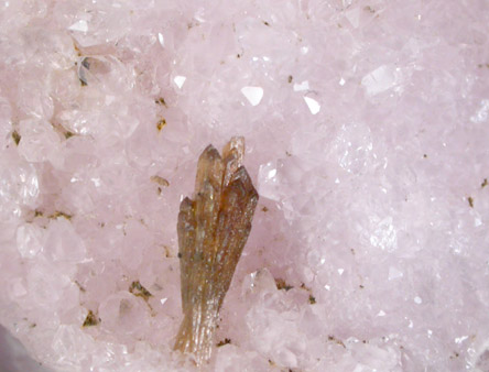 Quartz var. Rose Quartz Crystals with Eosphorite from Lavra da Ilha, Taquaral, Jequitinhonha River, Minas Gerais, Brazil