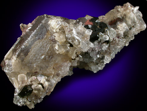 Dolomite, Magnesite, Hematite, Uvite Tourmaline from Brumado District, Serra das guas, Bahia, Brazil