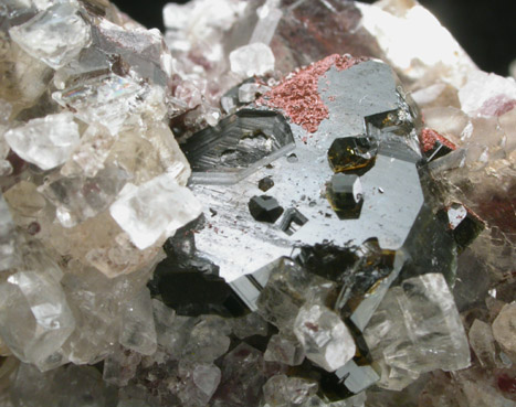 Dolomite, Magnesite, Hematite, Uvite Tourmaline from Brumado District, Serra das guas, Bahia, Brazil