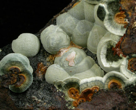 Kidwellite, Cacoxenite, Beraunite from Coon Creek Mine, Polk County, Arkansas