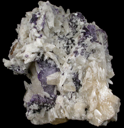 Calcite and Fluorite from Cave-in-Rock District, Hardin County, Illinois