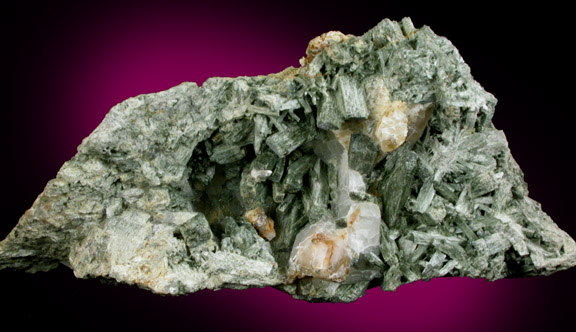 Actinolite pseudomorphs after Diopside (a.k.a Uralite) from Calumet Mine, 12 km NNE of Salida, Chaffee County, Colorado