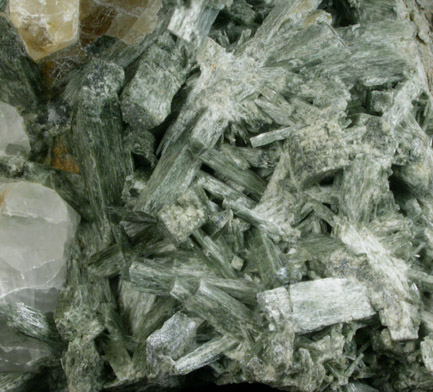 Actinolite pseudomorphs after Diopside (a.k.a Uralite) from Calumet Mine, 12 km NNE of Salida, Chaffee County, Colorado