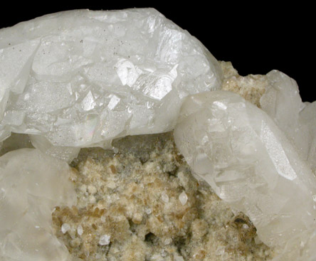 Calcite and Stilbite from Kibblehouse Quarry, Perkiomenville, Montgomery County, Pennsylvania