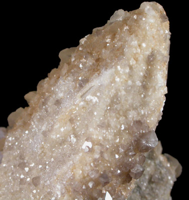 Scheelite, Calcite, Fluorite on Quartz from Yaogangxian Mine, Nanling Mountains, Hunan Province, China