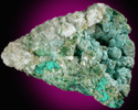 Chrysocolla and Calcite from Chimney Rock Quarry, Bound Brook, Somerset County, New Jersey