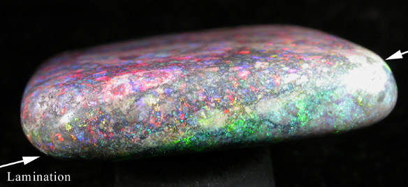 Opal (laminated doublet) from Australia