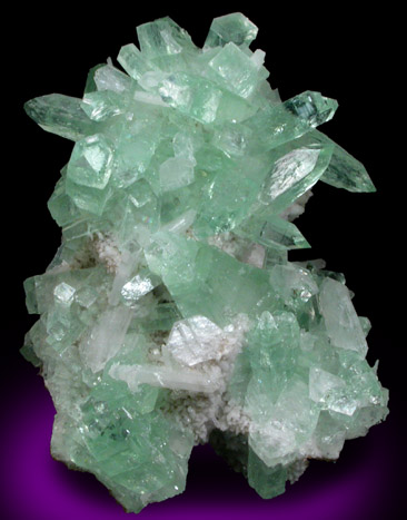 Apophyllite on Stilbite from Pashan Hill Quarry, Pune District, Maharashtra, India