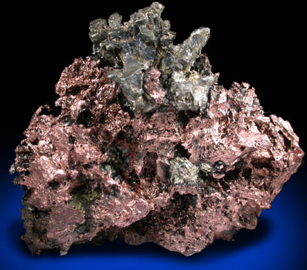 Silver and Copper var. Halfbreed from Keweenaw Peninsula Copper District, Michigan