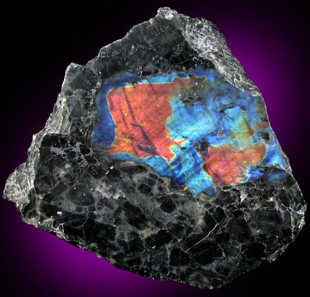 Anorthite var. Labradorite from Nain, Labrador, Canada