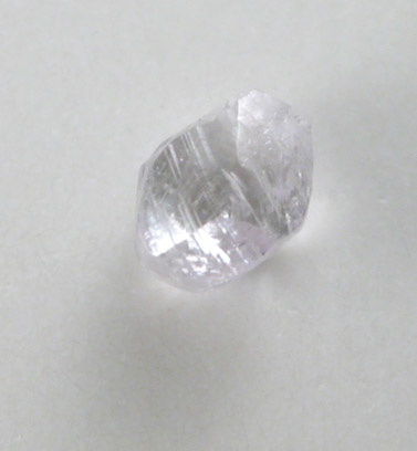 Diamond (0.13 carat pale-pink dodecahedral crystal) from Northern Cape Province, South Africa