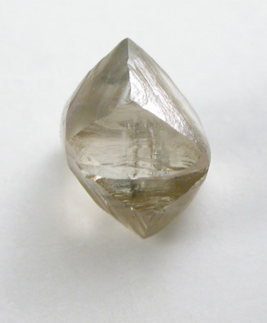 Diamond (0.70 carat brown octahedral crystal) from Northern Cape Province, South Africa