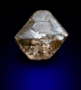 Diamond (0.82 carat brown octahedral crystal) from Northern Cape Province, South Africa
