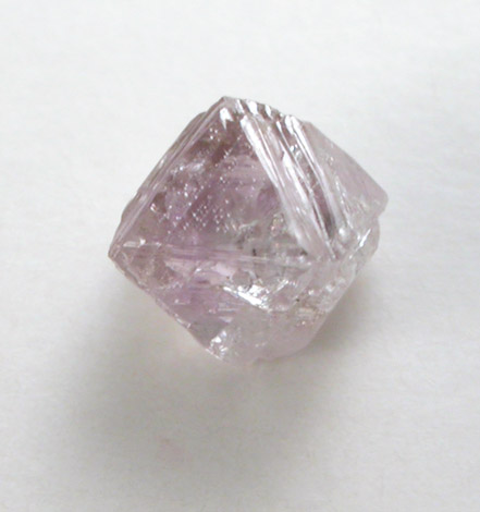 Diamond (0.48 carat pink-gray octahedral crystal) from Argyle Mine, Kimberley, Western Australia, Australia