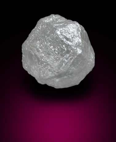 Diamond (1.16 carat colorless complex crystal) from Magna Egoli Mine, Zimmi property along the Sewa River, Sierra Leone