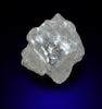 Diamond (0.97 carat intergrown colorless cubic crystals) from Magna Egoli Mine, Zimmi property along the Sewa River, Sierra Leone