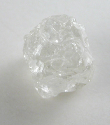 Diamond (0.97 carat intergrown colorless cubic crystals) from Magna Egoli Mine, Zimmi property along the Sewa River, Sierra Leone