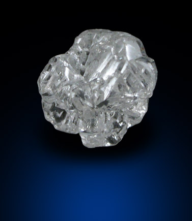 Diamond (0.73 carat colorless cubic crystal) from Magna Egoli Mine, Zimmi property along the Sewa River, Sierra Leone
