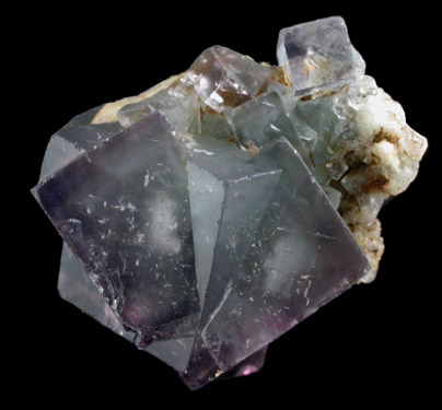 Fluorite (multiple twinned crystals) from Weardale, County Durham, England
