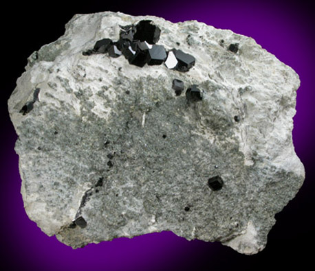 Andradite var. Melanite Garnet from New Idria District, San Benito County, California