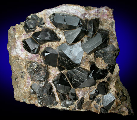 Cassiterite (twinned crystals) from Horni Slavkov (Schlaggenwald), Bohemia, Czech Republic