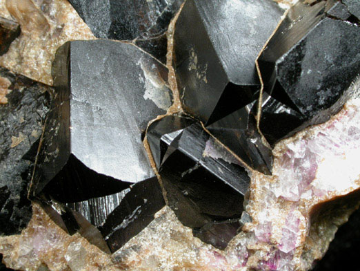 Cassiterite (twinned crystals) from Horni Slavkov (Schlaggenwald), Bohemia, Czech Republic