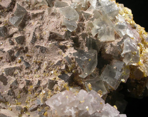 Wulfenite, Fluorite, Quartz from Tombstone District, Cochise County, Arizona