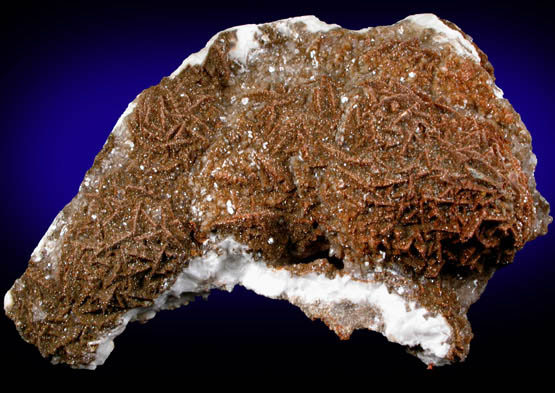 Vanadinite over Barite from Sierra de Los Lamentos, Chihuahua, Mexico