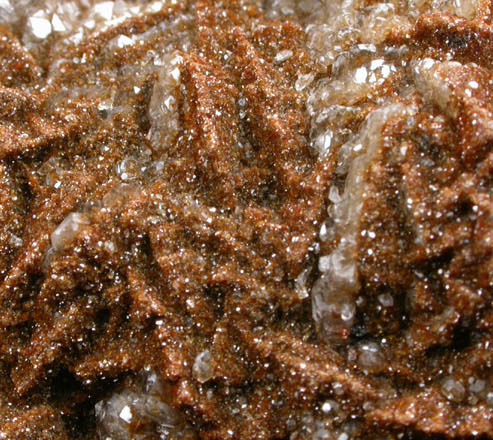 Vanadinite over Barite from Sierra de Los Lamentos, Chihuahua, Mexico