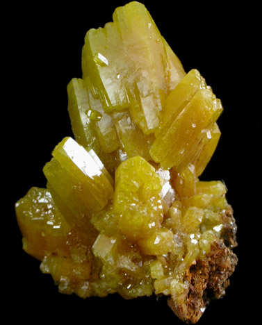 Pyromorphite from Bunker Hill Mine, Coeur d'Alene District, Shoshone County, Idaho