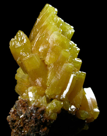 Pyromorphite from Bunker Hill Mine, Coeur d'Alene District, Shoshone County, Idaho