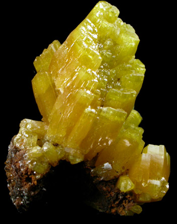 Pyromorphite from Bunker Hill Mine, Coeur d'Alene District, Shoshone County, Idaho