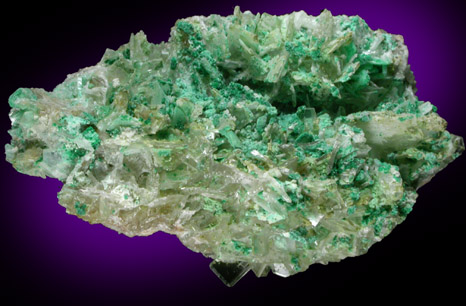 Barite with Malachite from Grandview Mine, Coconino County, Arizona