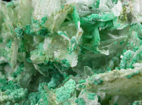 Barite with Malachite from Grandview Mine, Coconino County, Arizona