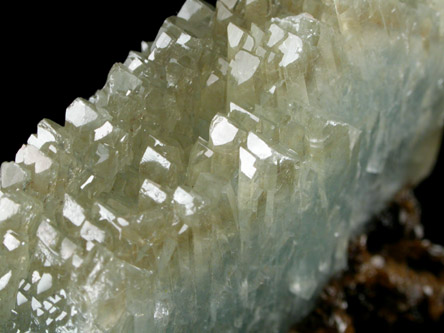 Barite on Siderite from Frizington, Cumbria, England