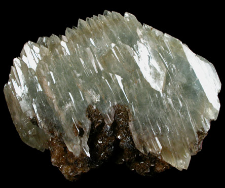 Barite on Siderite from Frizington, Cumbria, England