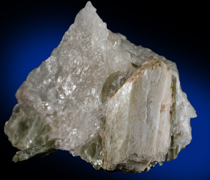 Spodumene in Quartz with Muscovite from Walnut Hill, Huntington, Hampshire County, Massachusetts