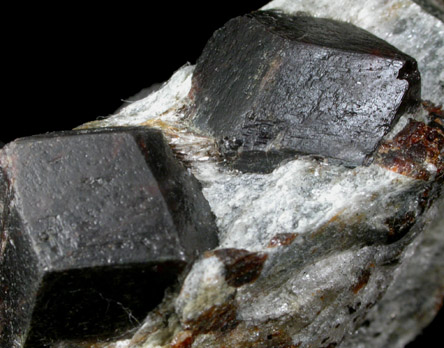 Almandine Garnet from Armour Company Mine, Roxbury Falls, New Haven County, Connecticut