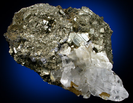 Pyrite with Gypsum from Darwin Mines, Inyo County, California