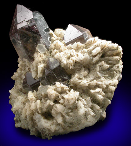 Topaz, Smoky Quartz, Albite from Moat Mountain, Hale's Location, Carroll County, New Hampshire